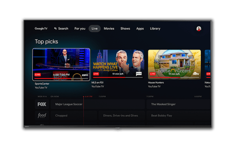 Seamlessly Integrates Live TV