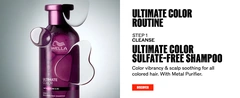Step 1 cleanse with Ultimate Color Sulfate-free Shampoo