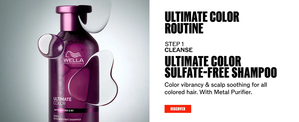 Step 1 cleanse with Ultimate Color Sulfate-free Shampoo