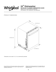 Whirlpool 24 Built-In Dishwasher WDT750SAKZ1 – Community Forklift