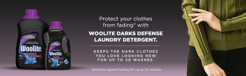 Woolite Darks Liquid Laundry Detergent, 150 Fl. Oz, 75 Loads, High  Efficiency, Black