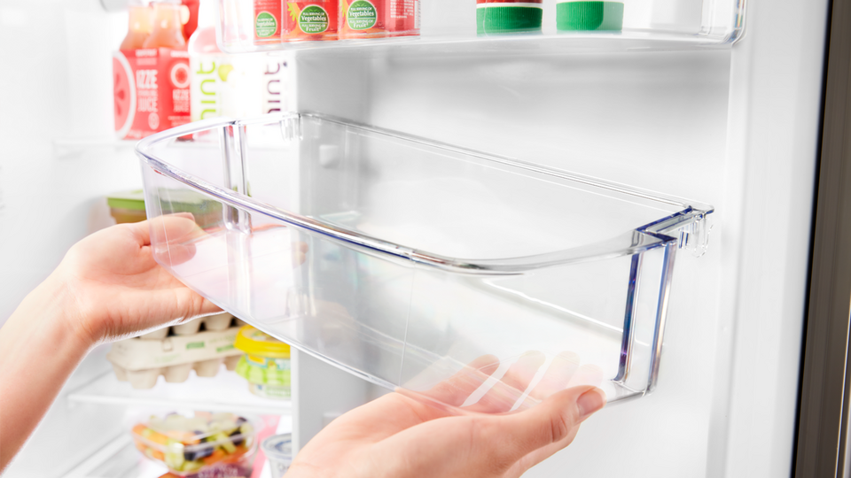 Réfrigérateur juxtaposé Whirlpool avec distributeur d'eau/de glaçons, 36 po,  28 pi³, blanc WRS588FIHW