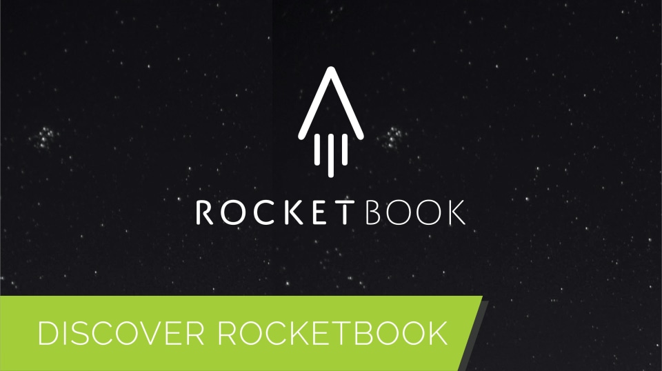 Rocket book Core Letter Reusable Smart Notepad- Dot-Grid 32 Pages, Black