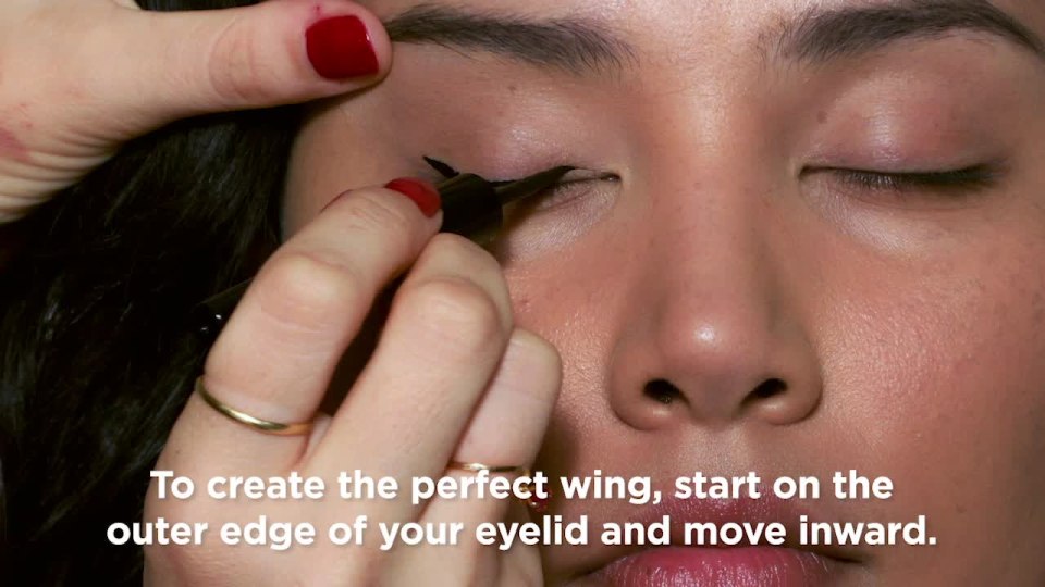 thumbnail video image 2 of COVERGIRL Get In Line Liquid Eyeliner, 320 Major Matte Black, 0.08 oz, 2 of 14