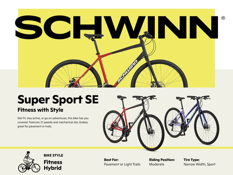Schwinn Signature Men's Super Sport Hybrid Bike | Free