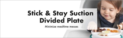 OXO - Tot Stick & Stay Divided Plate, Pink