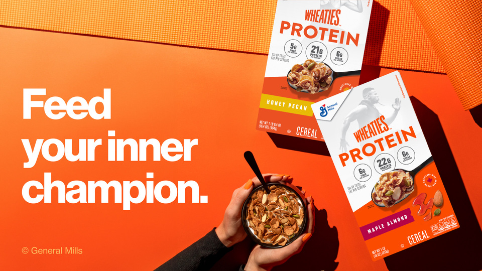 Wheaties Protein Breakfast Cereal, Maple Almond, Breakfast of Champions, 16 oz