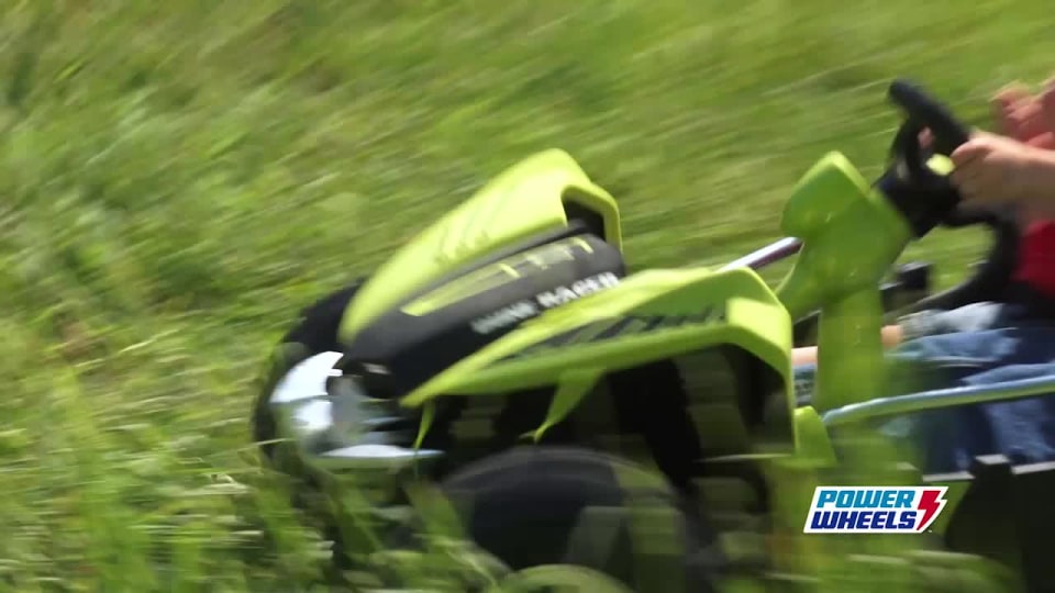 thumbnail video image 2 of Power Wheels Dune Racer Green 12-Volt Battery Ride-On Vehicle, 2 of 11