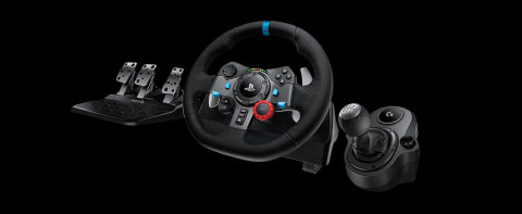  Logitech G29 Driving Force Racing Wheel and Floor