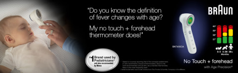 Meet the Braun No touch + forehead Thermometer