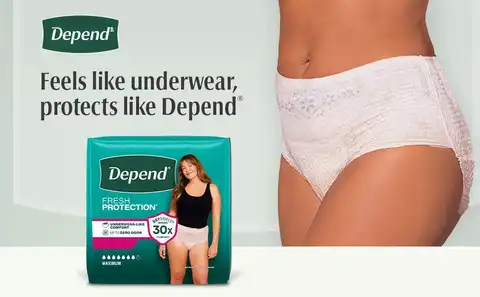 Depend Fresh Protection Adult Large Blush Absorbency Incontinence