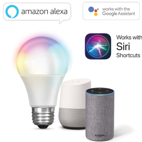 Works with Google Assistant, Alexa or Siri Shortcuts