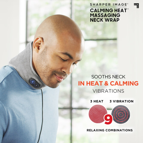 sharper image massaging neck wrap