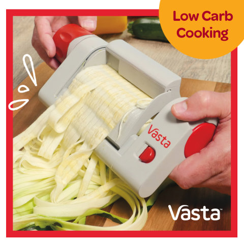 Vasta Sheet Slicer - Stainless Steel Rotary Food Slicer for
