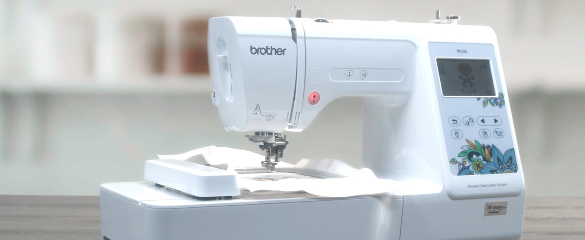 Brother pe535 embroidery machine with large color touch lcd screen Brother Pe535 4 X 4 Embroidery Machine With Large Color Touch Lcd Screen Newegg Com