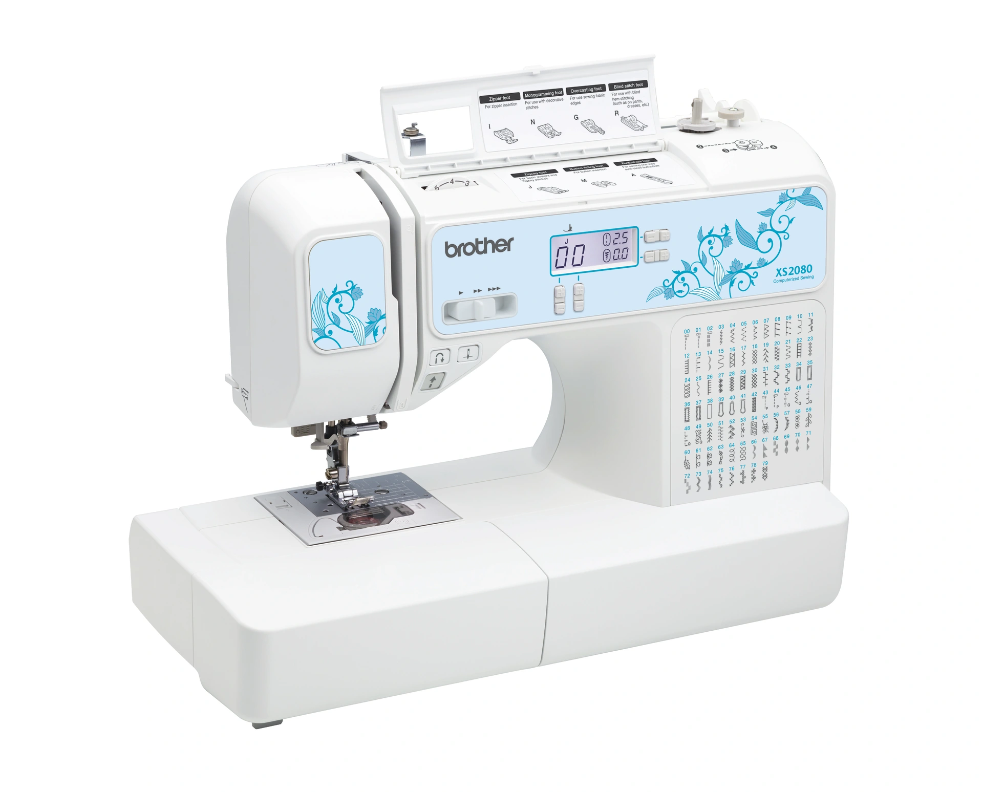 Brother XS208 Computerized Sewing Machine with 80 Built-In Stitches