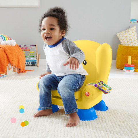 Fisher-Price Laugh & Learn Smart Stages Chair Electronic Learning Toy for  Toddlers, Yellow