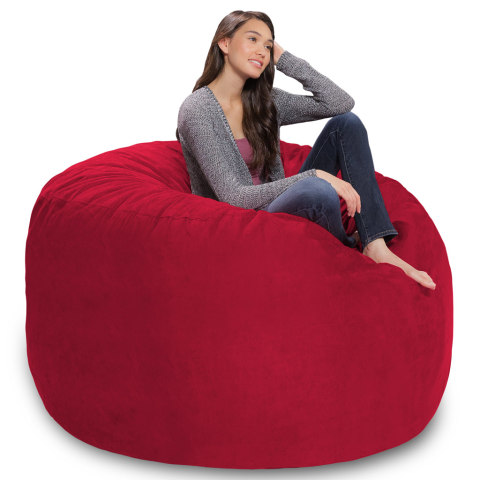 Giant Bean Bag Chair, (no Filler) 5/6/7/8ft Giant Bean Bag Cover Thick Soft  Fluffy Faux Fur Sofa Bed Beanbag Couch Relax Recliner Chair (no Filler)