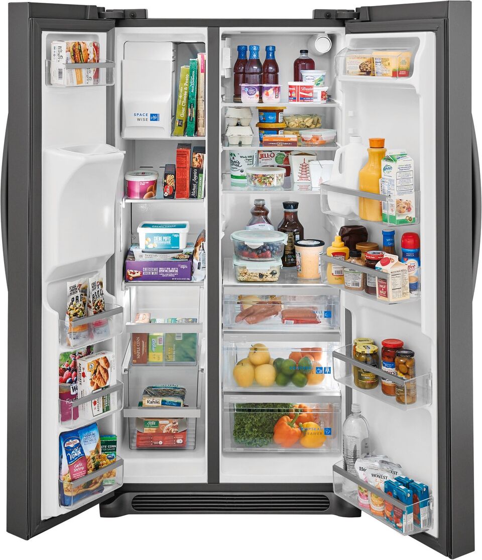 Frigidaire Gallery® 25.6 Cu. Ft. Black Stainless Steel Side-by