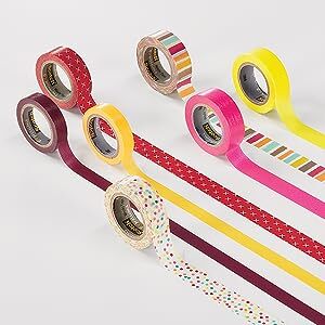 Scotch® Expressions™ Washi Tape, C614-P2-EF, foil, pink with gold