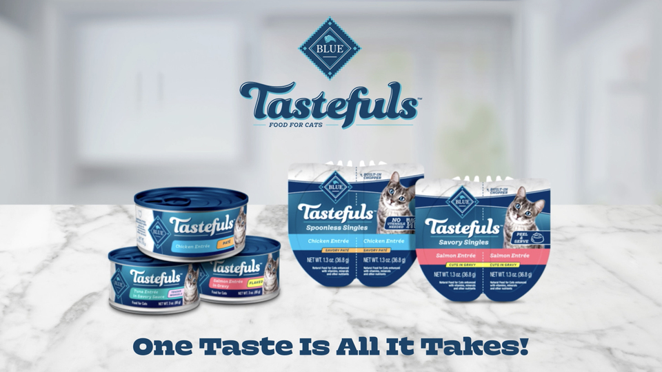 Blue Buffalo Tastefuls Natural Flaked Wet Cat Food Variety Pack Tuna Chicken and Fish Shrimp Entr es in Gravy 5.5 oz Cans 12 Count 4 of Each