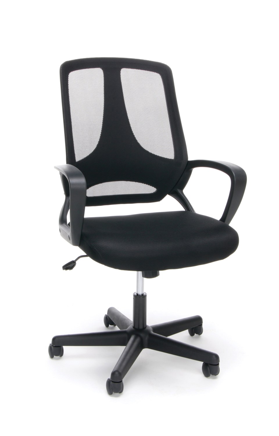 OFM Essentials Collection Swivel Mesh Back Armless Task Chair, in Black