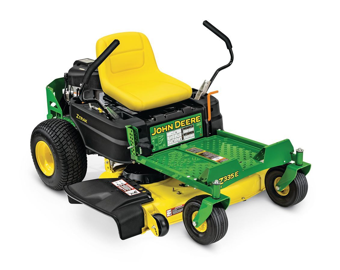 John Deere Z335e 20 Hp V Twin Dual Hydrostatic 42 In Zero Turn Lawn Mower With Mulching Capability Kit Sold Separately In The Zero Turn Riding Lawn Mowers Department At Lowes Com
