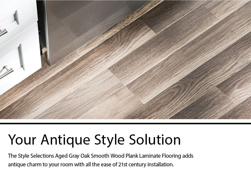 Style Selections Aged Gray Oak 8 Mm, Style Selections Laminate Flooring Antique Hickory