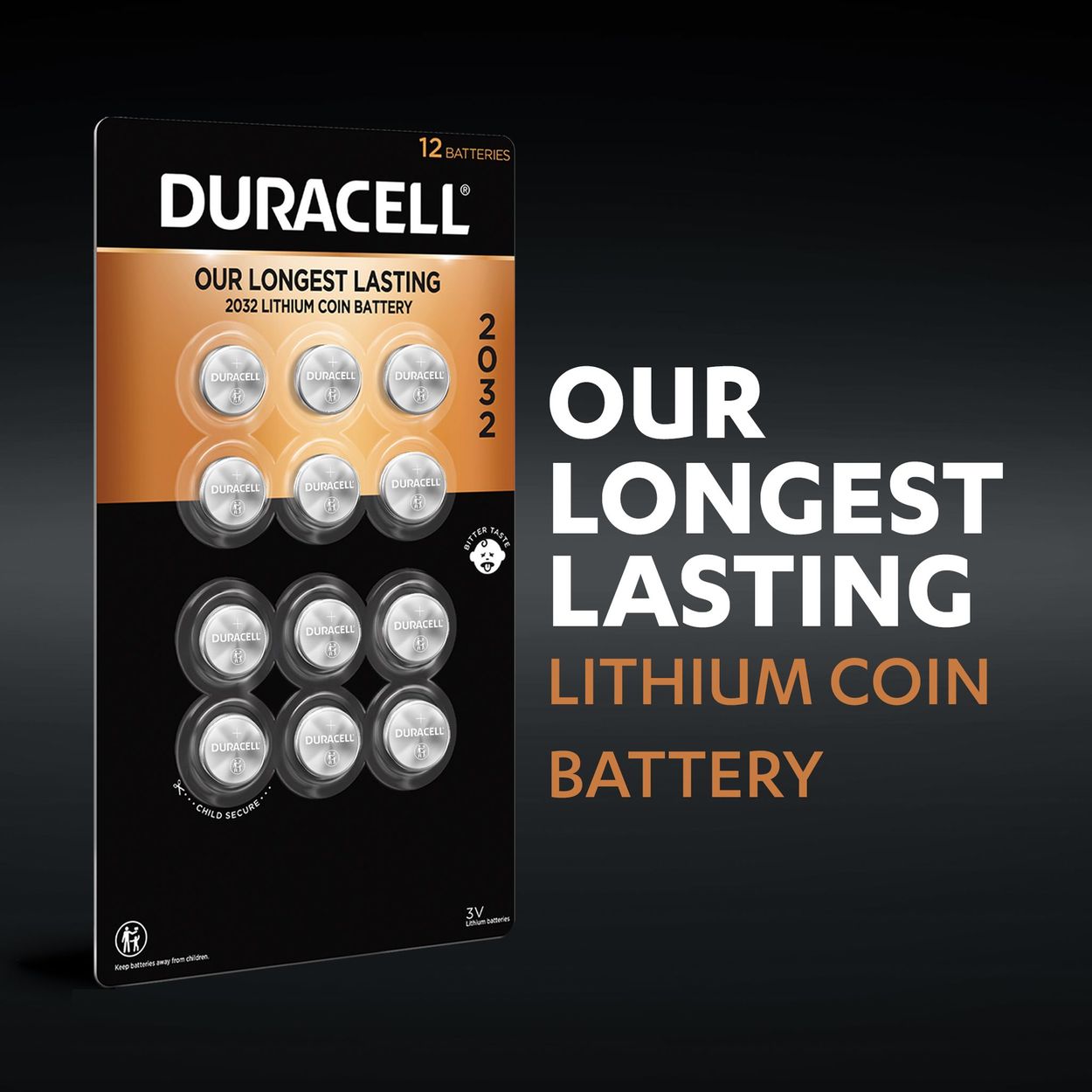 Duracell’s longest lasting 2032 lithium coin battery