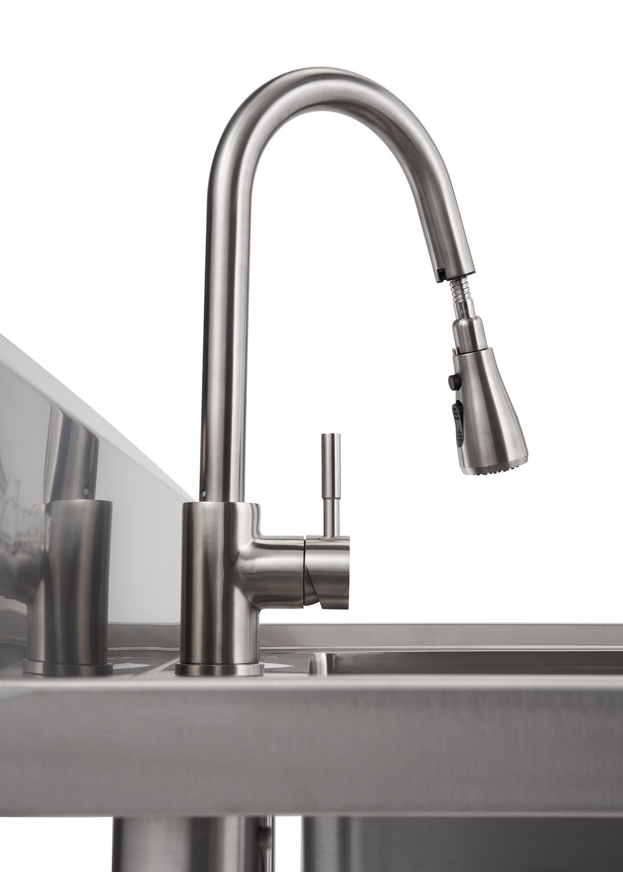 Stainless Steel Faucet with pullout functionality