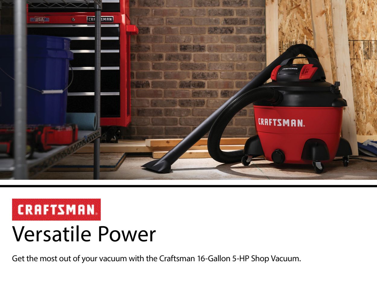 Home & Garden NEW Craftsman 16 Gallon 5.0 Peak HP Wet Dry Vac NEW