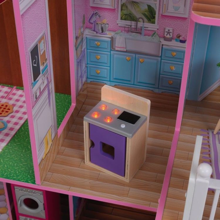 KidKraft Treehouse Retreat Mansion Wooden Dollhouse with Lights and