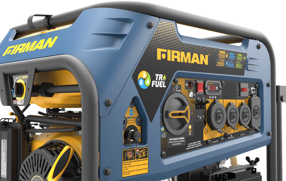 Firman Trifuel Generator 9400 Watts T07571 Alpha Outlets