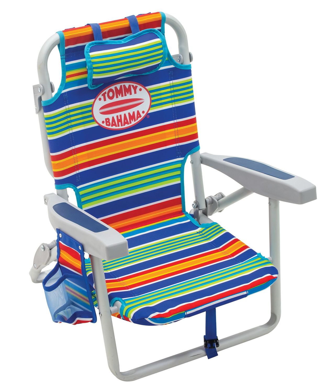 NWT TOMMY BAHAMA KIDS Folding Beach Chair w// Umbrella Surfing Sharks Ages 3-6