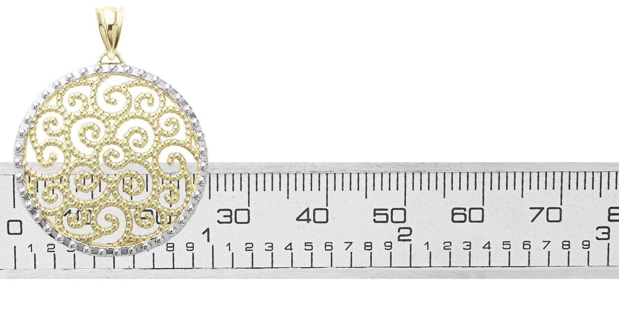 Size comparison to ruler, 25mm