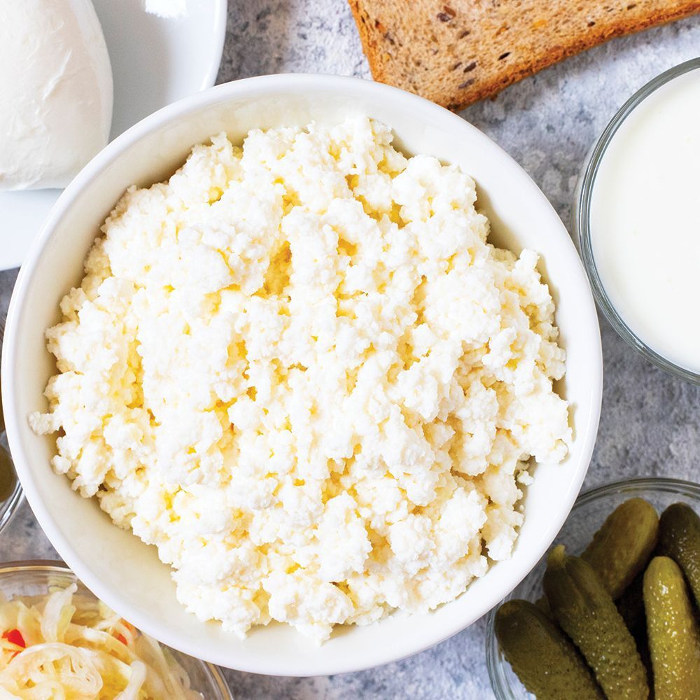 Bowl of sauerkraut and pickles