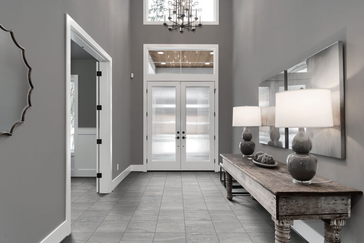 Style Selections Skyros Gray 12 In X 12 In Glazed Porcelain Stone Look Floor And Wall Tile In The Tile Department At Lowescom