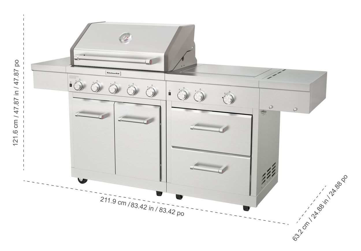 Kitchenaid propane clearance grill