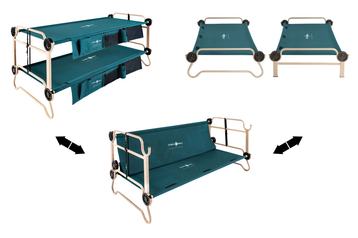 Disc O Bed Xl Stackable Cot With Side, Disc O Bed Cam O Bunk Xl
