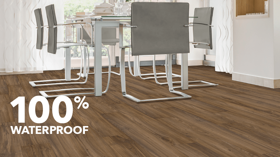 Mohawk Home Ceylon Oak Waterproof Rigid 5mm Thick Luxury Vinyl Plank Flooring 1mm Attached Pad Included