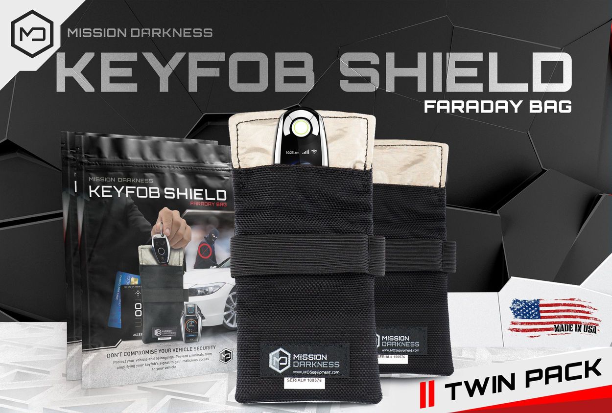 Mission Darkness - Keyfob shield. Twin Pack.