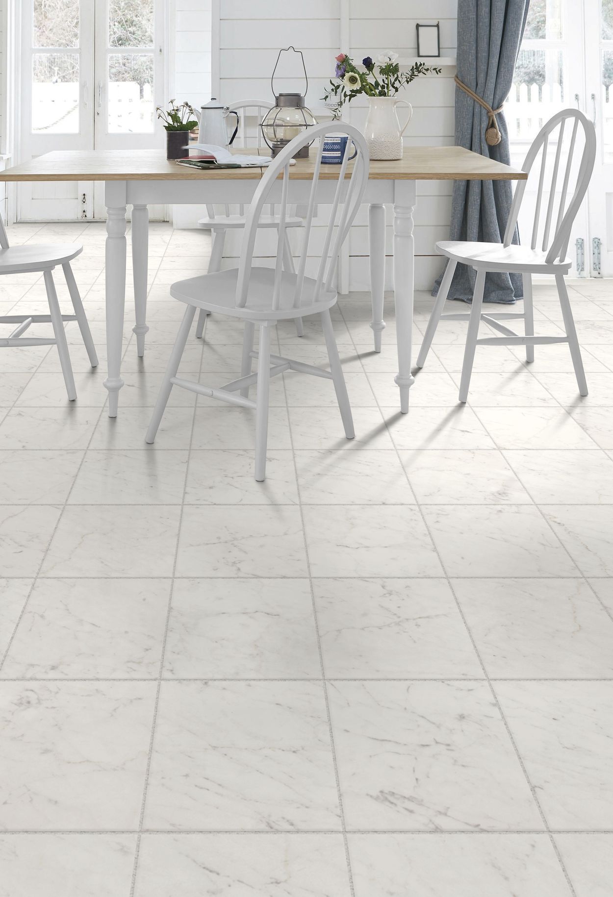 Style Selections Futuro White 12 In X 12 In Glazed Porcelain Marble Look Floor And Wall Tile In The Tile Department At Lowescom