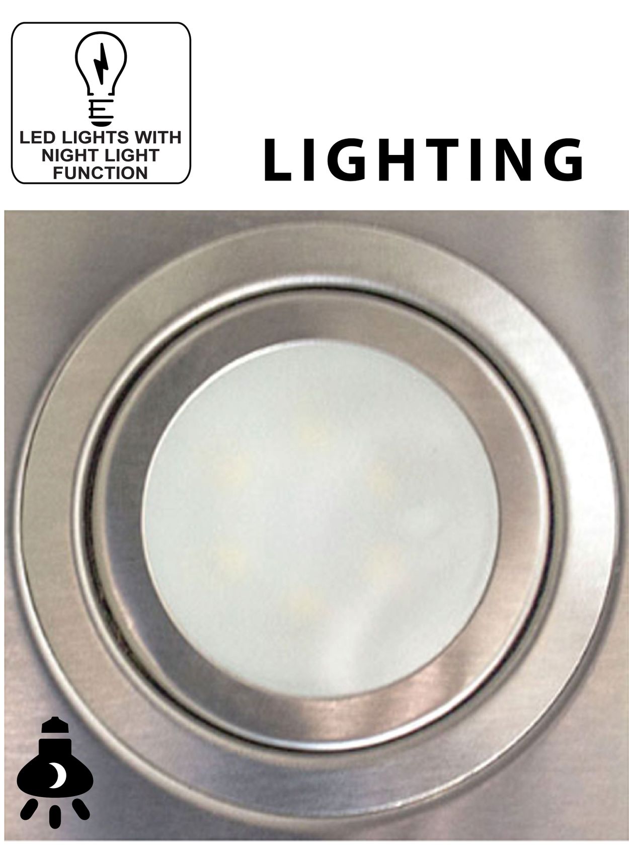LED lights with Night Light Function. Lighting.