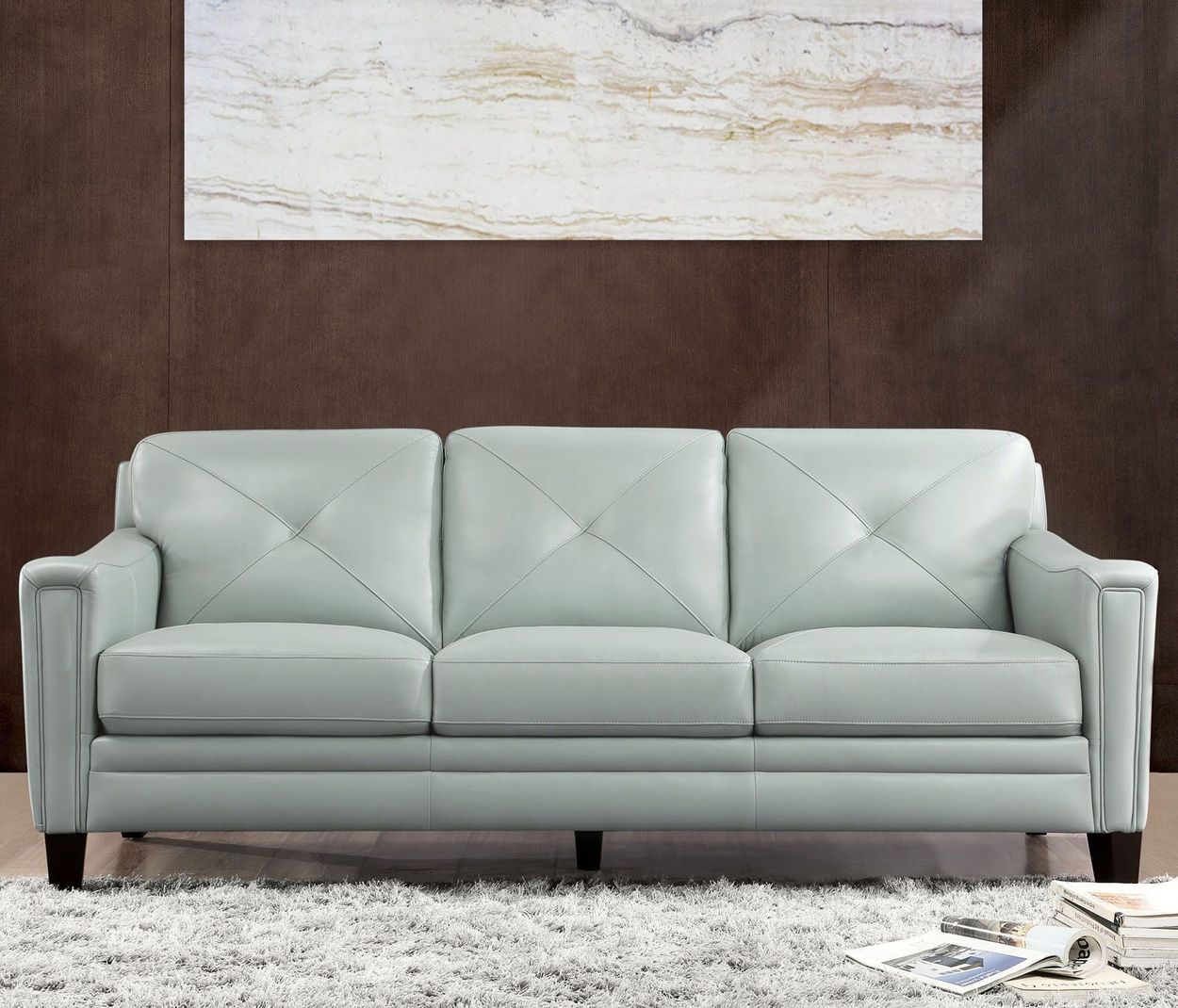 Atmore Top Grain Leather Sofa Costco, Abbyson Living Leather Sectional Costco