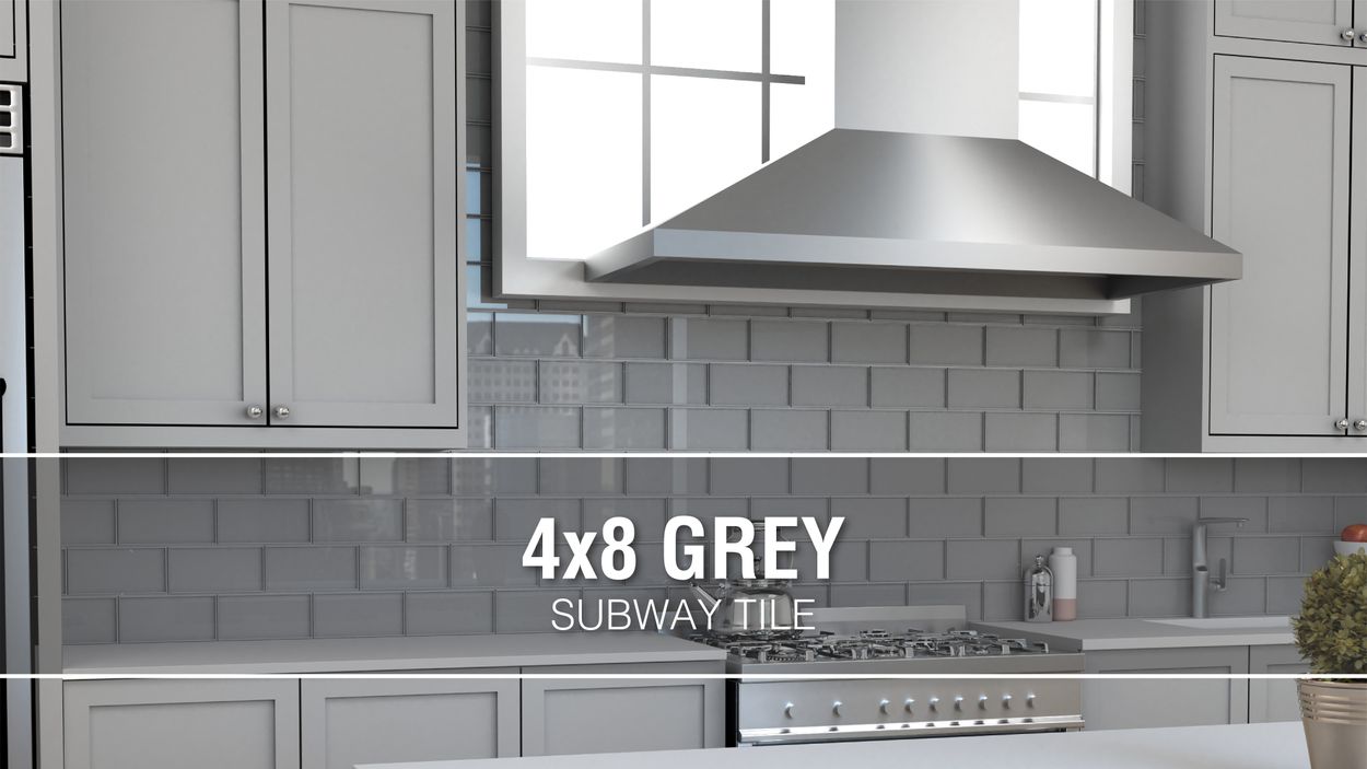 Elida Ceramica 4x8 Grey Glass 4 In X 8 In Glossy Glass Subway Wall Tile In The Tile Department At Lowescom