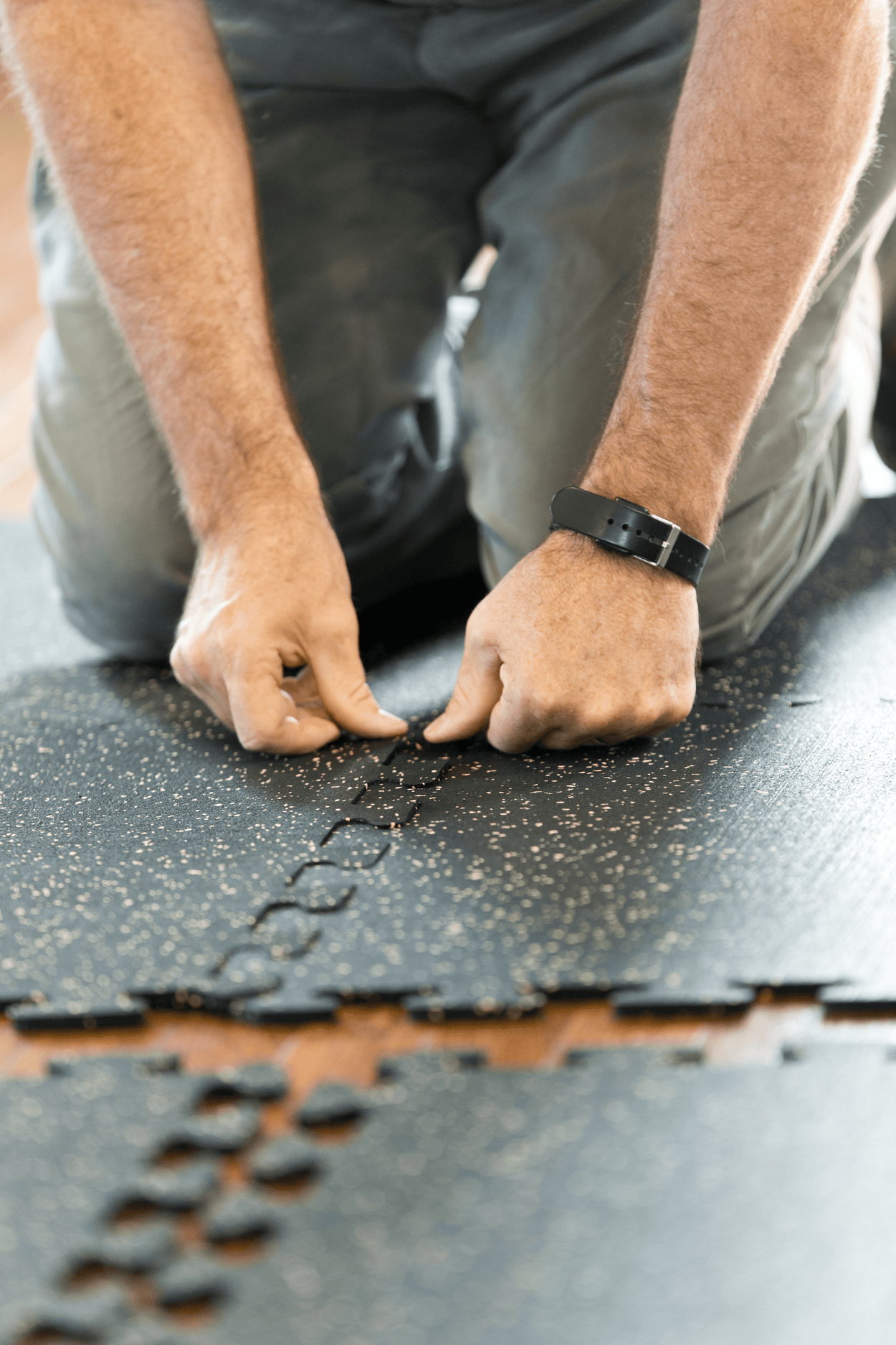 Flex Interlocking Recycled Rubber Side Floor TIles