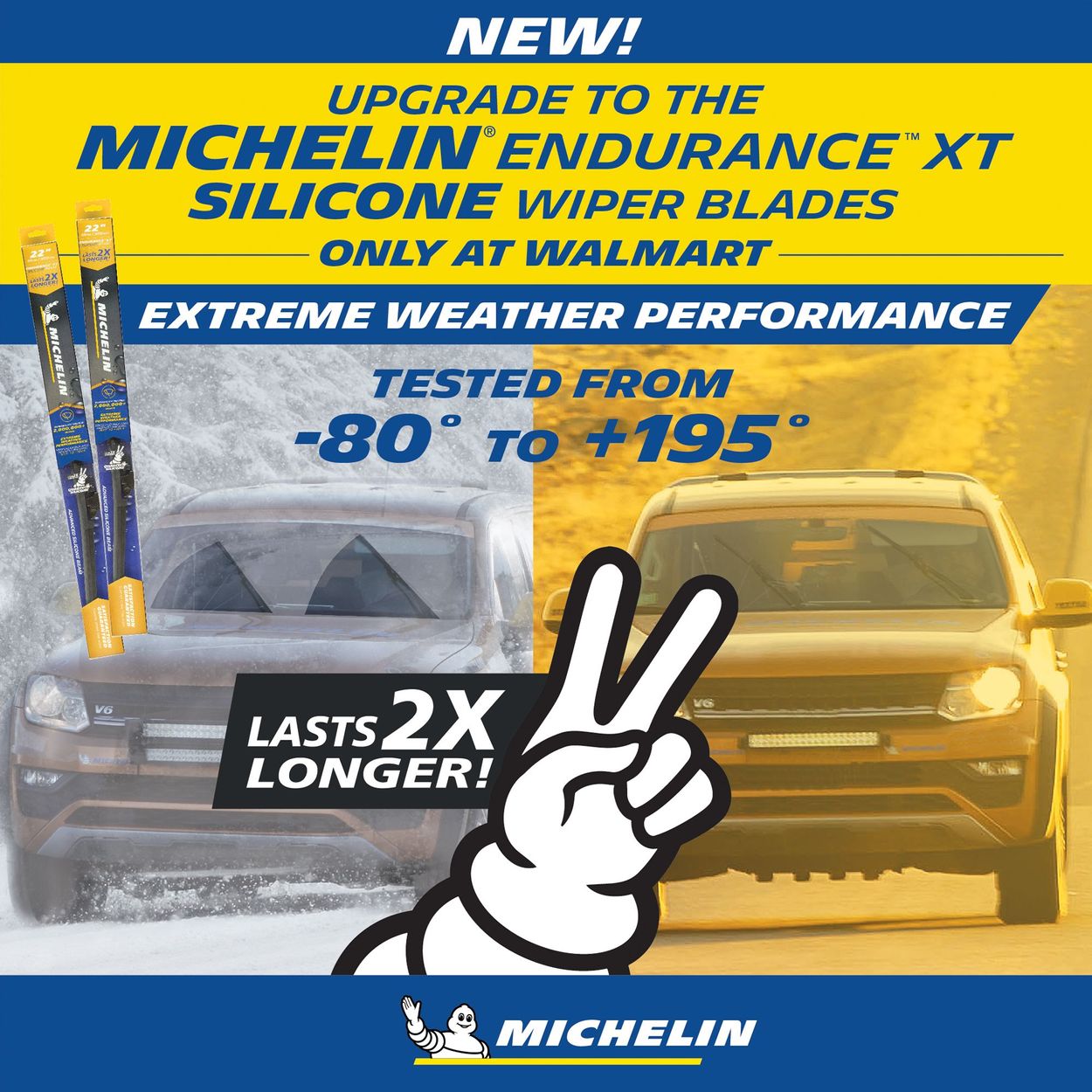 Michelin Endurance Xt Advanced Silicone Wiper Blade 28 Last 2x Longer Walmart Com Walmart Com