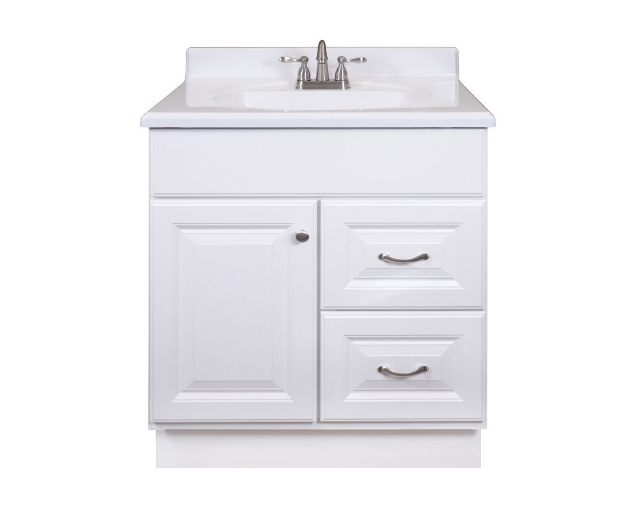 Project Source 30 In White Bathroom Vanity Cabinet In The Bathroom