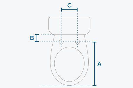 Toilet fit diagram