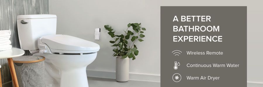 A Better Bathroom Experience: Wireless Remote, Continuous Warm Water, Warm Air Dryer